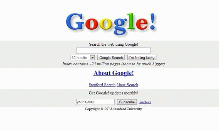 How Popular Websites Looked Like When They Launched. 760581