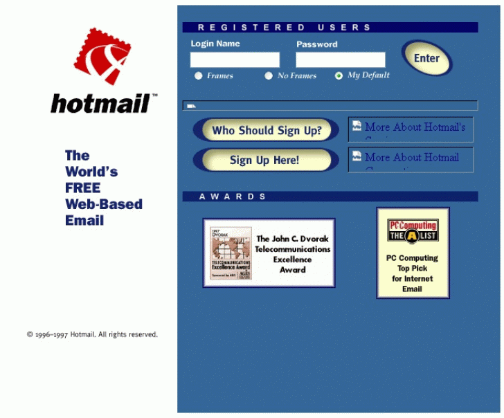 How Popular Websites Looked Like When They Launched. 111133